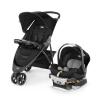 image:imageChicco Viaro Travel System Viaro QuickFold Stroller with KeyFit 30 Infant Car Seat and Base TechnaBlackSilverBlack