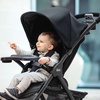 image:imageChicco Bravino Lightweight Stroller Compact Travel Stroller AllWheel Suspension Reclining Toddler Seat UPF 50 Canopy Compatible with KeyFit Infant Car Seats  RavineBlack