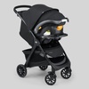 image:imageChicco Bravino Lightweight Stroller Compact Travel Stroller AllWheel Suspension Reclining Toddler Seat UPF 50 Canopy Compatible with KeyFit Infant Car Seats  RavineBlack