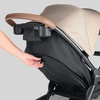 image:imageChicco Bravino Plus Lightweight Stroller Compact Travel Stroller AllWheel Suspension LieFlat Pramette Seat UPF 50 Canopy Compatible with KeyFit Infant Car Seats  OatBeige