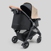image:imageChicco Bravino Plus Lightweight Stroller Compact Travel Stroller AllWheel Suspension LieFlat Pramette Seat UPF 50 Canopy Compatible with KeyFit Infant Car Seats  OatBeige