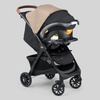 image:imageChicco Bravino Plus Lightweight Stroller Compact Travel Stroller AllWheel Suspension LieFlat Pramette Seat UPF 50 Canopy Compatible with KeyFit Infant Car Seats  OatBeige