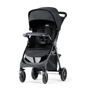 image:imageChicco Bravino Lightweight Stroller Compact Travel Stroller AllWheel Suspension Reclining Toddler Seat UPF 50 Canopy Compatible with KeyFit Infant Car Seats  RavineBlack